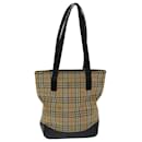 BURBERRY Nova Check Tote Bag Canvas Beige Auth yk12758 - Burberry