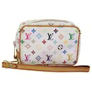 LOUIS VUITTON Pochette Monogram Multicolore Trousse Wapity Blanc M58033 auth 77056 - Louis Vuitton