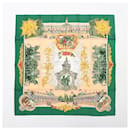 foulard 90 Silk Sanssoucy Palace Green - Hermès