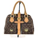 Louis Vuitton Manhattan GM Monograma Bolsa de ombro em lona Usado