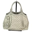 Gucci Sukey Bolsa média de couro Guccissima Mystic White