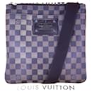 LOUIS VUITTON Damier Ebene Brooklyn Pochette Plate Messenger Crossbody Bag Pre owned - Louis Vuitton