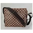 Louis Vuitton Men's Damier Ebene Canvas Naviglio Shoulder Messenger Bag Briefcase