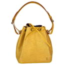 Louis Vuitton Petit Noe Drawstring Epi Yellow Leather Bucket Bag