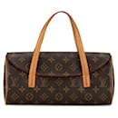 Louis Vuitton Monogram Sonatine Handbag M51902 Brown PVC Leather in Very Good Condition