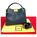 Fendi Leather Peekaboo Handbag  Leather Handbag in Very Good Condition