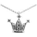 Es ist okay 18K Diamant Krone Halskette Metall Halskette in ausgezeichnetem Zustand - Tasaki