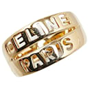 Celine 18K Logo Ring  Metal Ring in Excellent condition - Céline