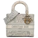 Dior Gray Medium Toile de Jouy Lady D-Lite