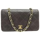 VINTAGE SAC A MAIN CHANEL TIMELESS CUIR DE LEZARD MARRON BANDOULIERE LIZARD BAG - Chanel