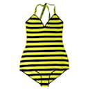 NEUF MAILLOT DE BAIN CHRISTIAN DIOR A RAYURES 8E24020AM451 S 36 SWIMSUIT - Christian Dior