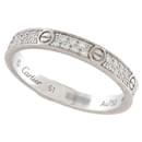 CARTIER LOVE PM CRB RING4218200 FULL PAVE DIAMONDS 0.19CT T51 ct gold 18K RING - Cartier