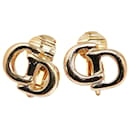 Dior CD Logo Earrings Metal Earrings in Excellent condition