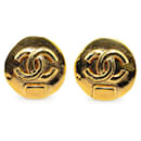 Chanel CC Clip On Earrings Metal Earrings in Excellent condition