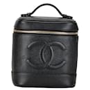 Chanel Coco Mark Vanity Bag Sac Vanity en cuir en bon état