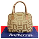 Bolso de mano Burberry Mini Boston Bag de lona 71695 en excelente estado