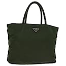 PRADA Tote Bag Nylon Khaki Auth 77212 - Prada