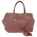 PRADA sacola de nylon 2maneira Pink Auth 77211 - Prada