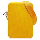 Yellow Dior Oblique World Tour Messenger Bag