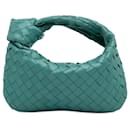 Blue Bottega Veneta Mini Intrecciato Jodie Handbag