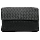 Pochette Bottega Veneta Intrecciato Nappa noire