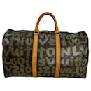 LOUIS VUITTON Keepall 50 Monogram Graffiti Green Duffle Bag - Louis Vuitton