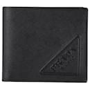 Prada Bi-Fold Wallet in Black Saffiano Leather