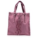 Pink Canvas Logo Kahala Tote Shopping Bag - Yves Saint Laurent