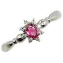 LuxUness Platinum Ruby Diamond Ring  Metal Ring in Excellent condition - & Other Stories