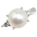 LuxUness Platinum Pearl Diamond Ring  Metal Ring in Excellent condition - & Other Stories