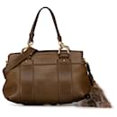 Bolso satchel Smilla de cuero marrón Gucci