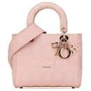 Dior Pink Medium Cannage Lady D-Lite