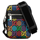 Gucci GG Psychedelic Crossbody Bag Canvas Shoulder Bag 598103 in good condition