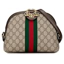 Gucci GG Supreme Ophidia Rounded Top Crossbody Bag Canvas Crossbody Bag 499621 in excellent condition