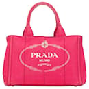 Prada Canapa Logo Handbag Canvas Handbag 1BG439 in good condition
