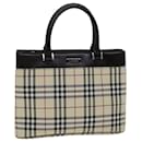 BURBERRY Borsa a mano Nova Check Canvas Beige Auth ep4500 - Burberry