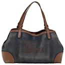 GUCCI Tote Bag Canvas Denim Blue 348715 525040 auth 77495 - Gucci