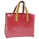 LOUIS VUITTON Monogramm Vernis Reade PM Handtasche Framboise M9132F LV Auth 76280 - Louis Vuitton