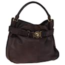 BURBERRY Shoulder Bag Leather Brown Auth bs15061 - Burberry