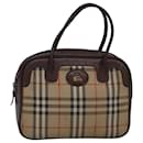 Burberrys Nova Check Sac à main Toile Beige Auth bs14957 - Autre Marque