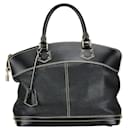 Louis Vuitton Suhali Lockit MM Leather Handbag M91875 in Very Good Condition