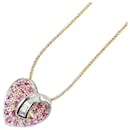 LuxUness 18K Ruby Diamond Heart Necklace  Metal Necklace in Excellent condition - & Other Stories