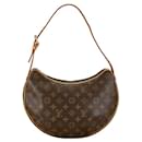 Louis Vuitton Monogram Croissant MM Shoulder Bag M51512 Brown PVC Leather in Very Good Condition