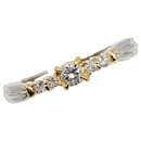 Pt900 Platinum K18YG Yellow Gold Diamond Ring 0.2ct in Great Condition - & Other Stories