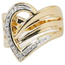 LuxUness 18K & Platinum Diamond Ring Metal Ring in Excellent condition - & Other Stories