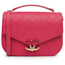 Chanel Pink Medium Caviar Paris Cuba Thread Around Flap