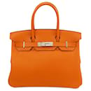 Hermès Orange Swift Birkin Retourne 30