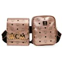 Bolsa de Cintura MCM Gold Visetos Modular Stark