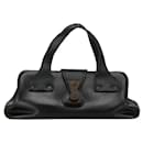 Gucci Leather Handbag Doctors Bag 105378 Black in Good Condition