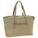 PRADA Sac Tote Nylon Beige Auth bs15117 - Prada